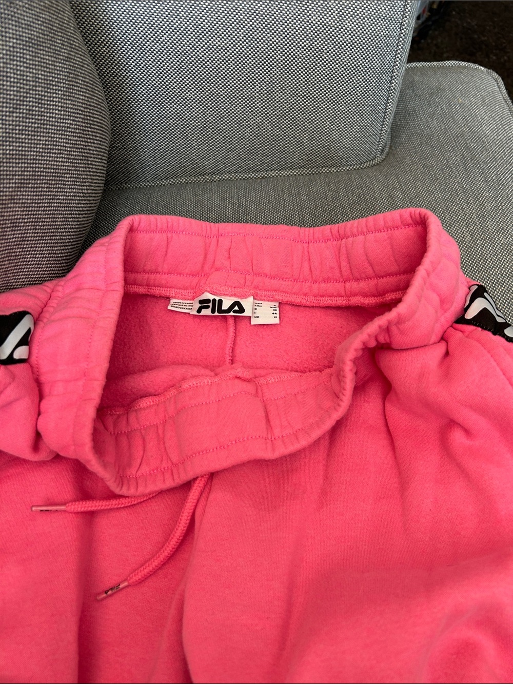FILA Pink Women's Track Joggers with Logo Tape